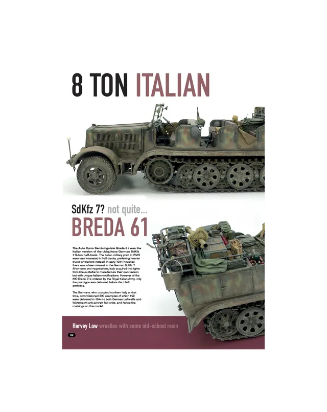 AFV Modeller AFV 149 articolo PDF 8-Ton Italian trattore