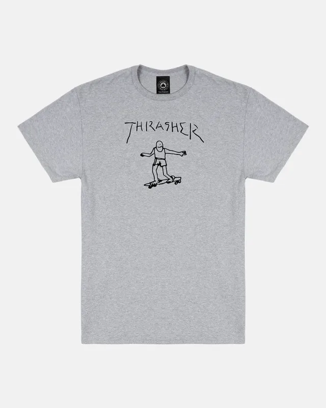 Thrasher Gonz t-shirt grigio nero cotone USA