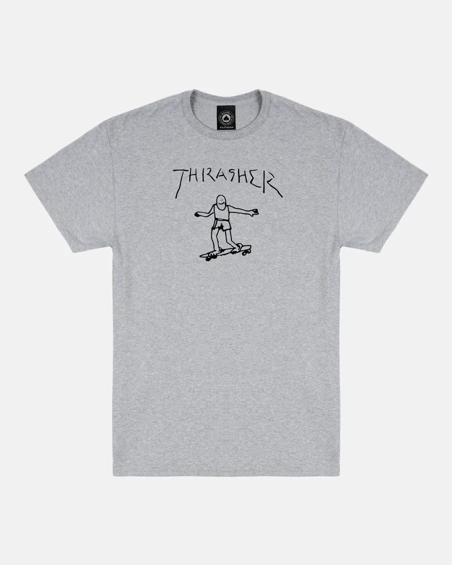 Thrasher Gonz t-shirt grigio nero cotone USA