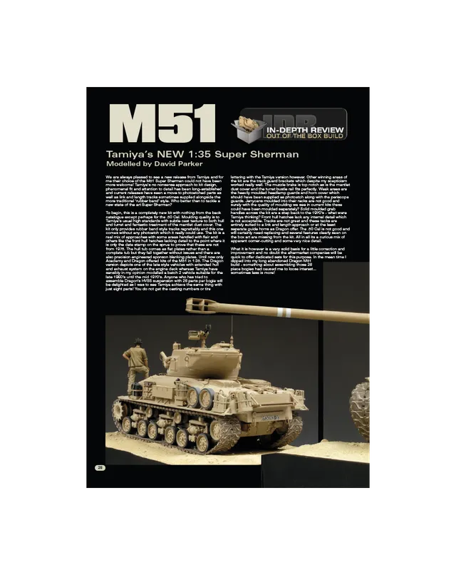 AFV Modeller 63 Tamiya Supersize Sherman M51 articolo PDF