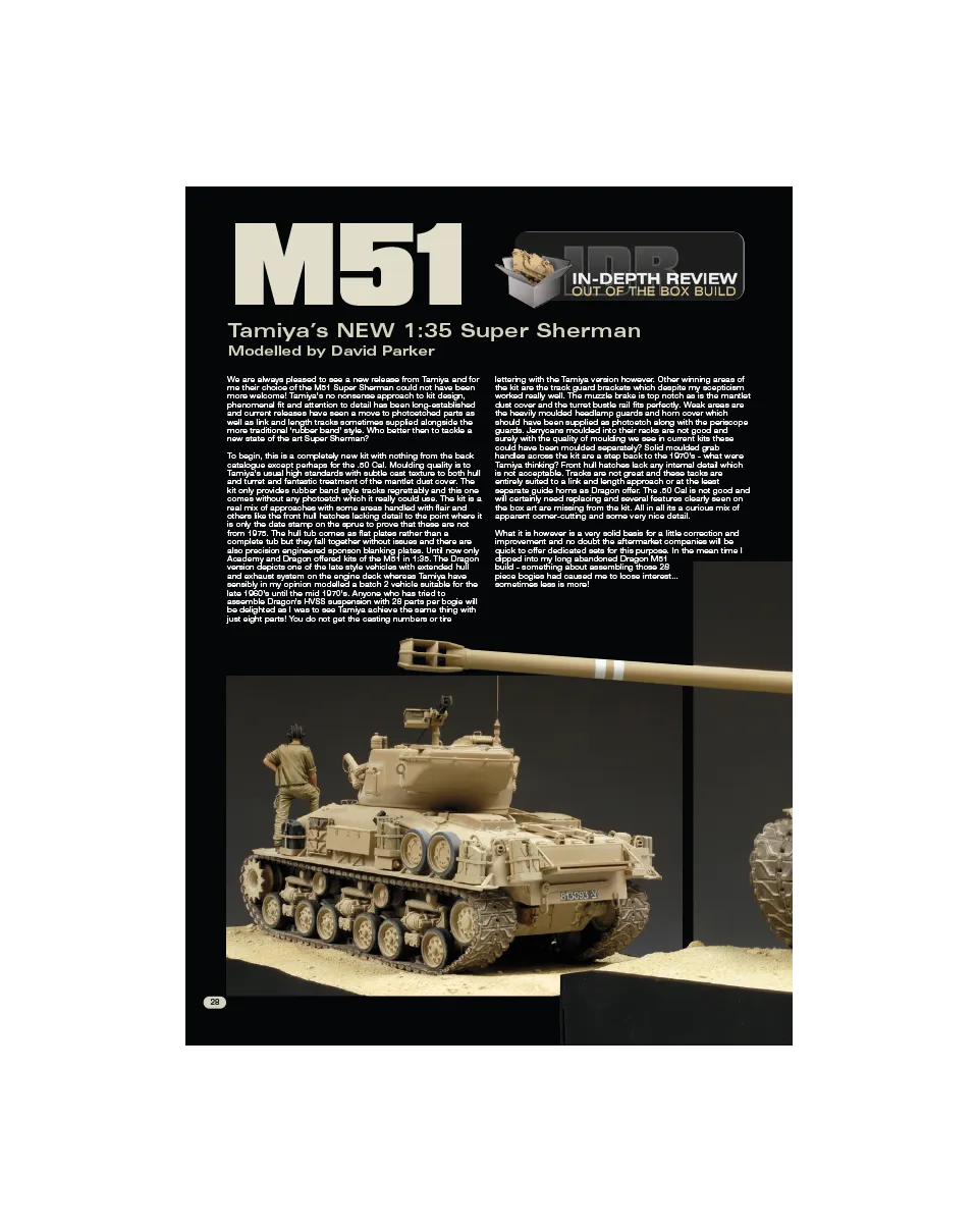 AFV Modeller 63 Tamiya Supersize Sherman M51 articolo PDF