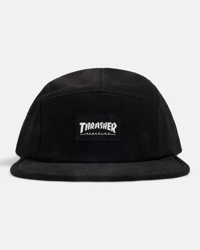 Thrasher 5 Panel cappello nero in cotone