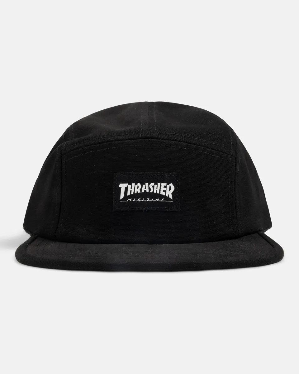 Thrasher 5 Panel cappello nero in cotone