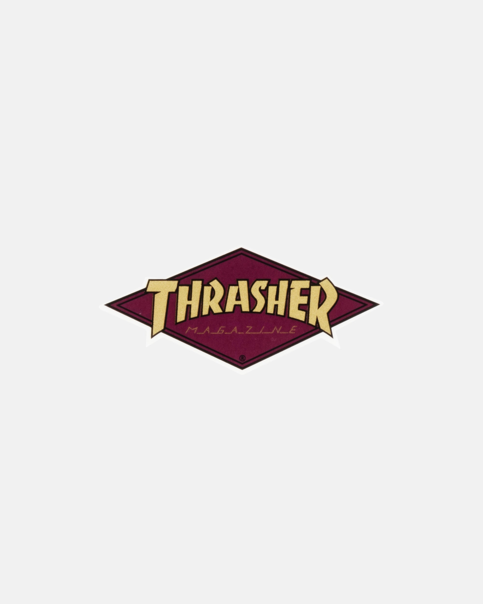 Thrasher Diamond adesivo sticker maroon skate 5x10 cm