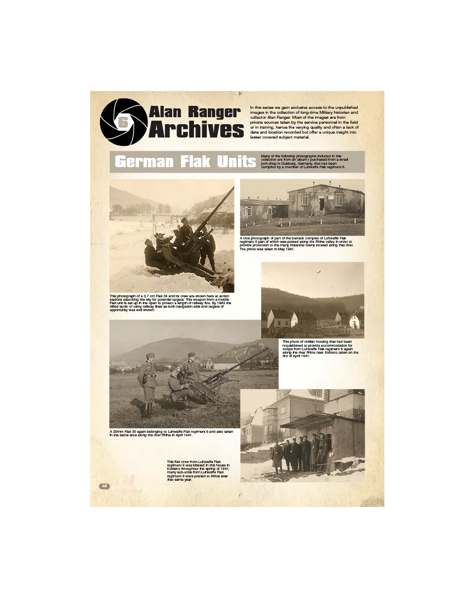 AFV Modeller AFV142 articolo PDF Flak tedesca Ranger