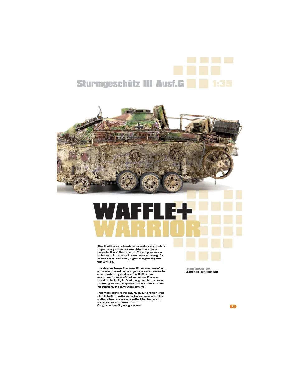 AFV Modeller AFV 138 Waffle Warrior articolo PDF