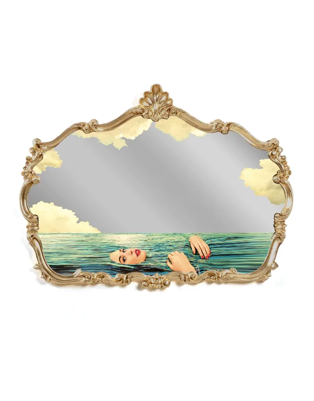 TOILETPAPER Baroque Mirrors specchio 90x120 cm lipsticks