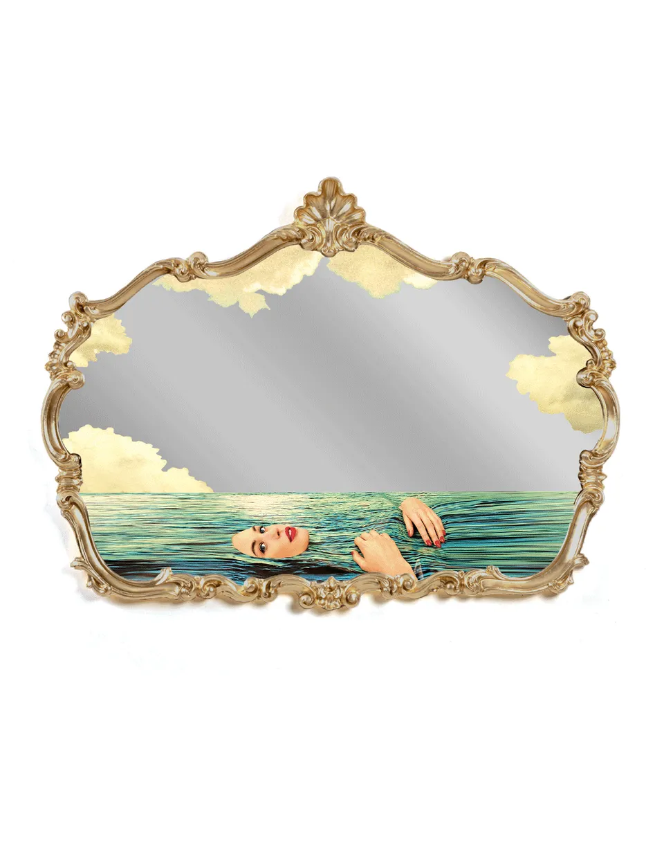 TOILETPAPER Baroque Mirrors specchio 90x120 cm lipsticks