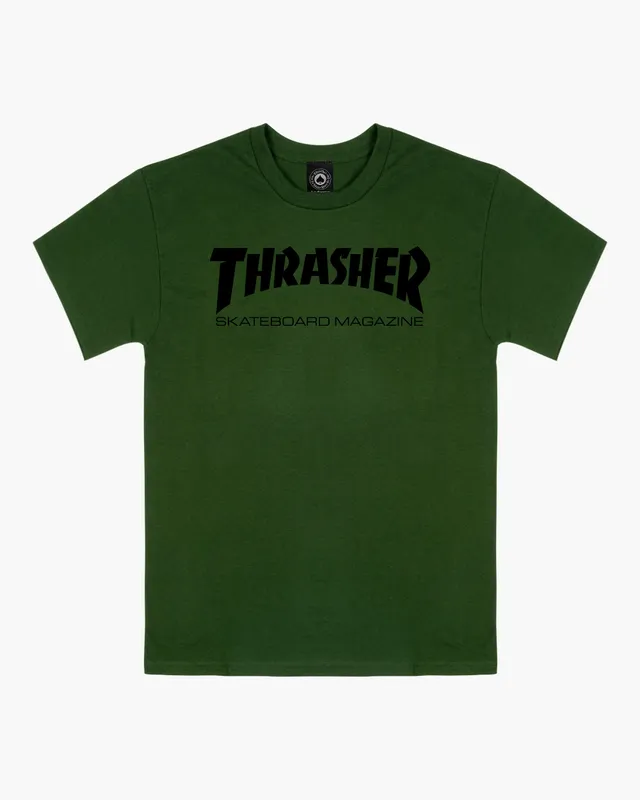 Thrasher Skate Mag T-Shirt maglietta donna verde oliva