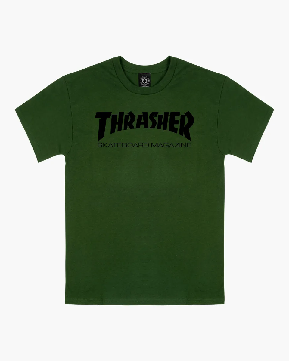 Thrasher Skate Mag T-Shirt maglietta donna verde oliva