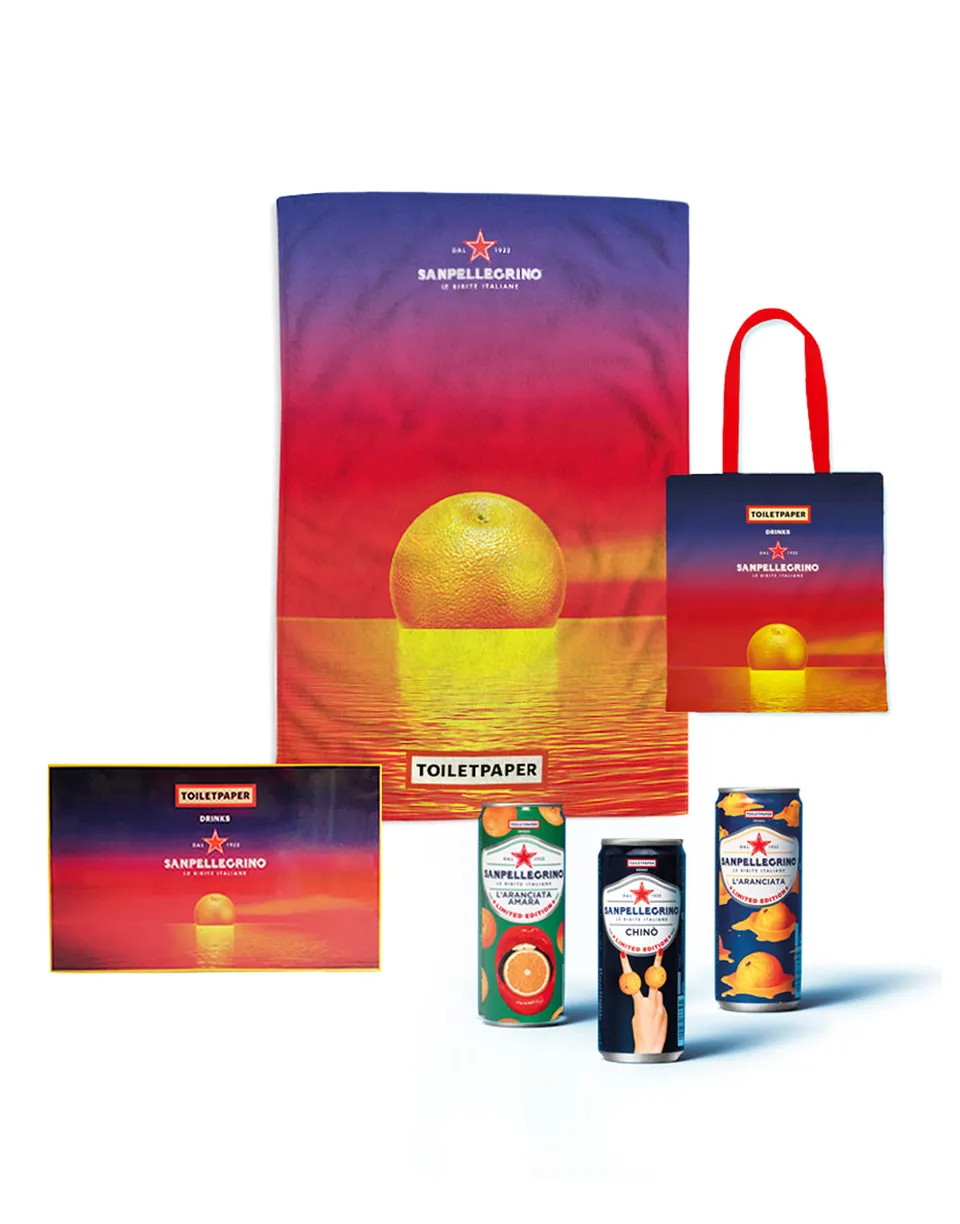TOILETPAPER Drinks Sanpellegrino Kit Collezionista 3 Lattine