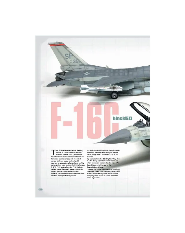 AFV Modeller AIR64 articolo PDF F-16C Block 50 copia singola