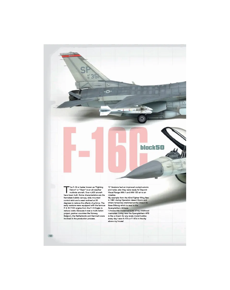 AFV Modeller AIR64 articolo PDF F-16C Block 50 copia singola