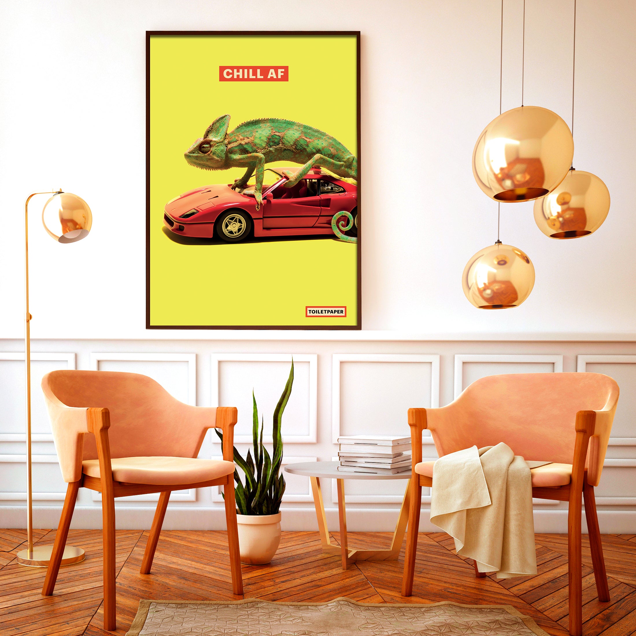 TOILETPAPER Chamaleon poster opaco 70x100cm