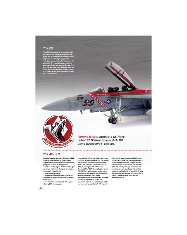AFV Modeller AIR49 Super Hornet articolo PDF VFA-102 Diamondbacks F/A-18F