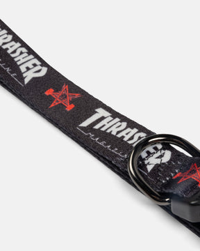Thrasher Dog Collar collare cane nero Skategoat