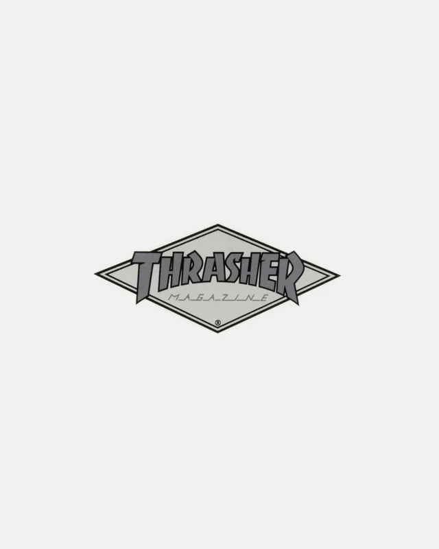 Thrasher Diamond sticker grigio skate 5x10 cm