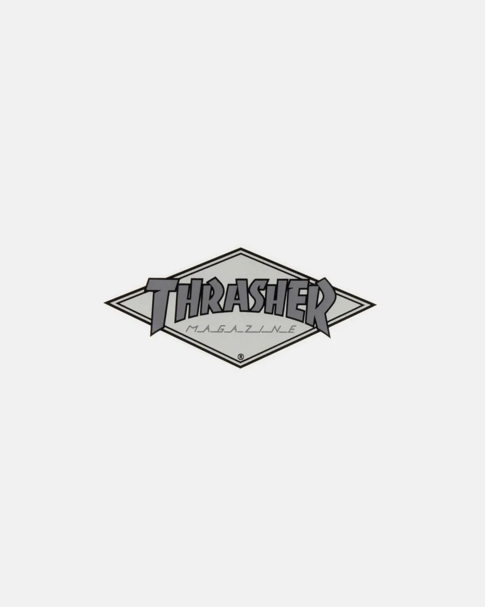 Thrasher Diamond sticker grigio skate 5x10 cm