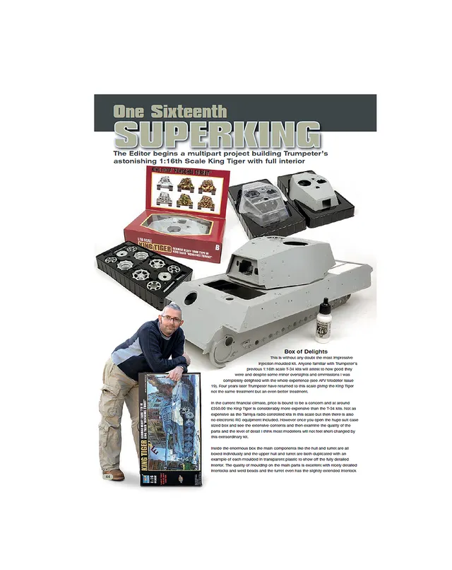 AFV Modeller 45 One Sixteenth Superking rivista PDF