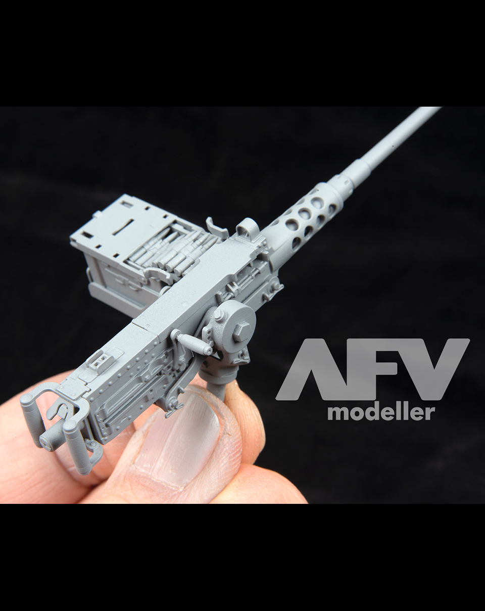 AFV Modeller 16077 dettaglio 1:16 M2 Browning .50 ottone