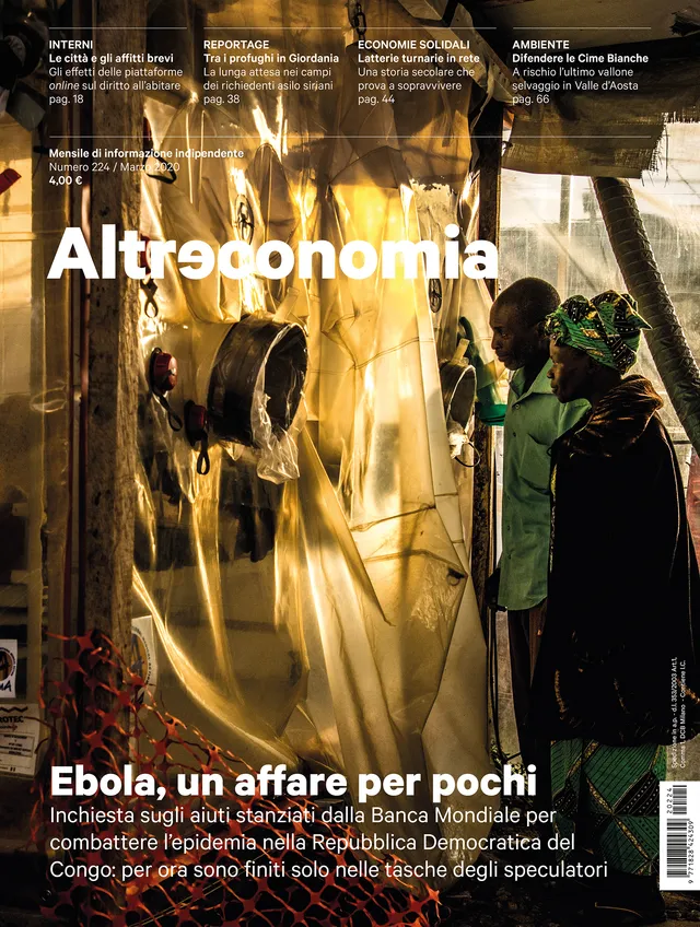 Altreconomia 224 Ebola un affare per pochi rivista