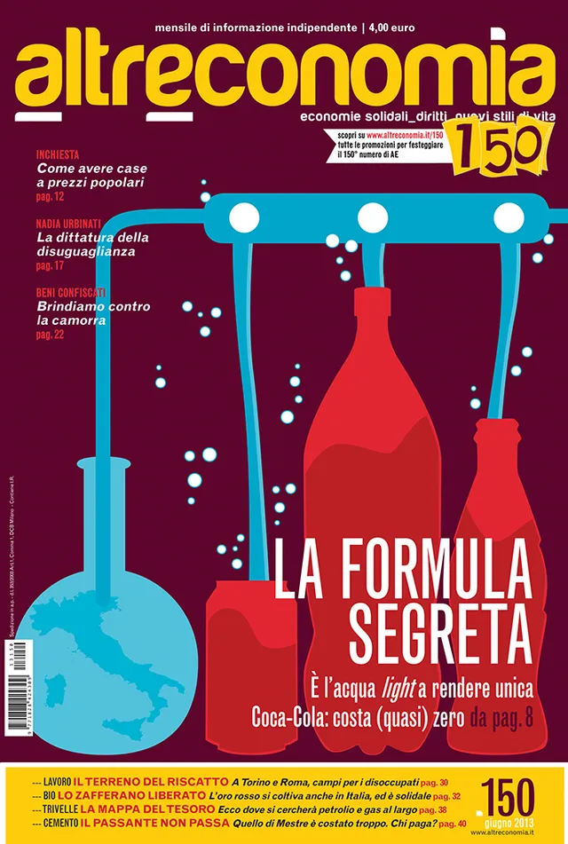 Altreconomia 150 rivista copia singola Coca-Cola casa