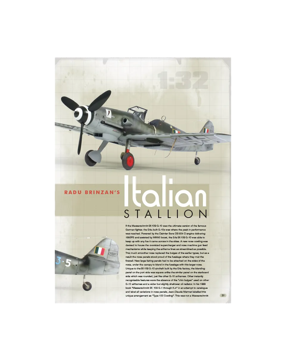 AFV Modeller AIR 42 PDF Bf 109 G-10 scala 1:32