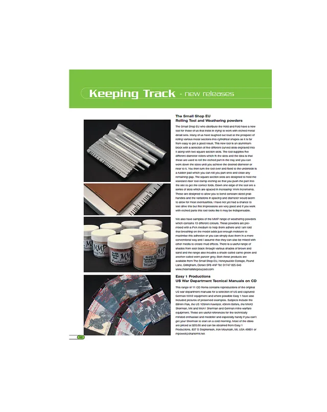 AFV Modeller Issue 14 Keeping Track rivista PDF singola