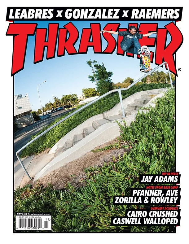 Thrasher Magazine Novembre 2014 rivista copia singola