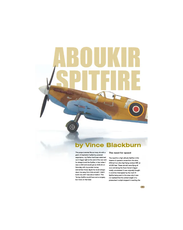 AFV Modeller AIR11 Aboukir Spitfire articolo PDF numero singolo