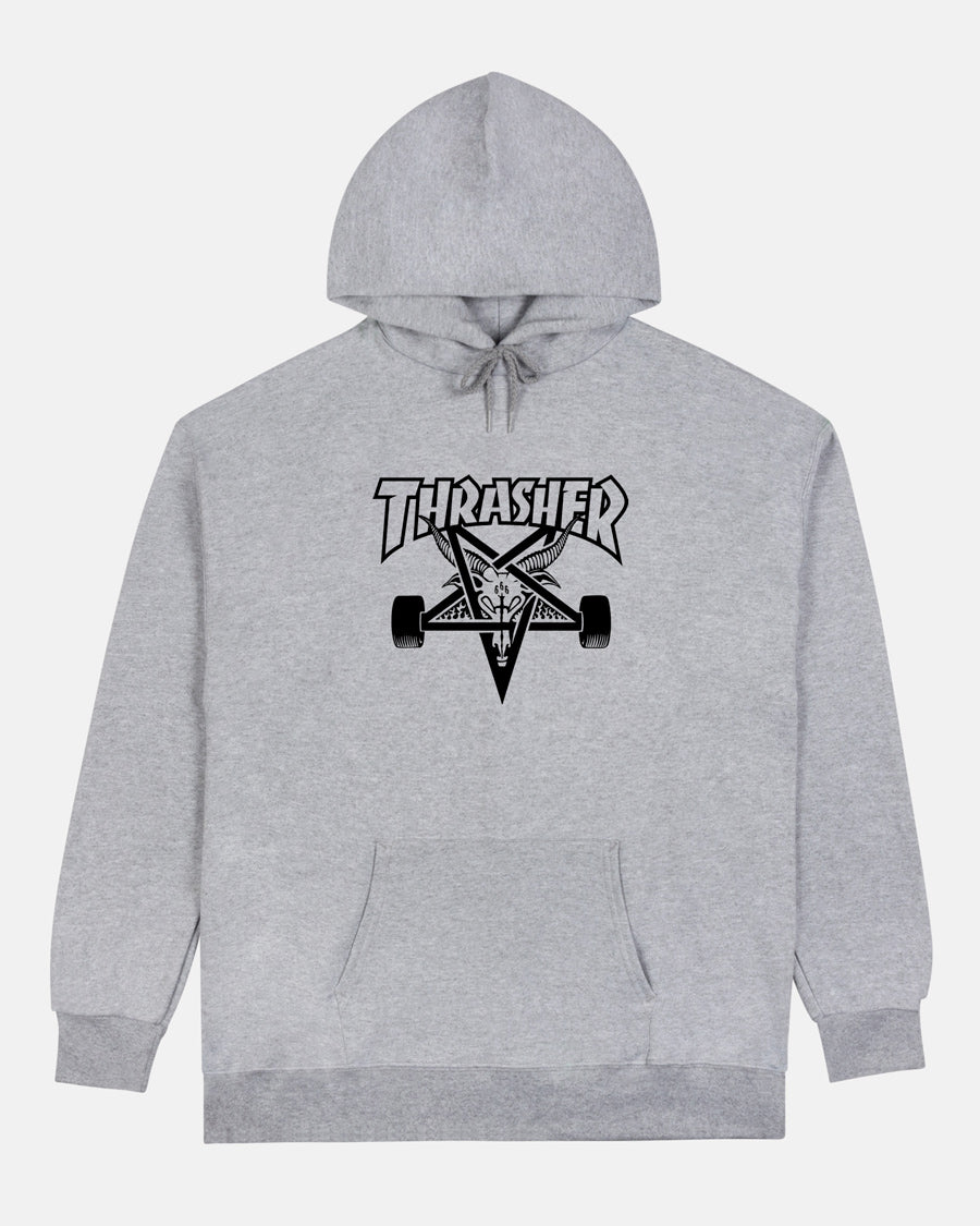 Thrasher Skategoat Hoodie felpa cappuccio grigia misto cotone