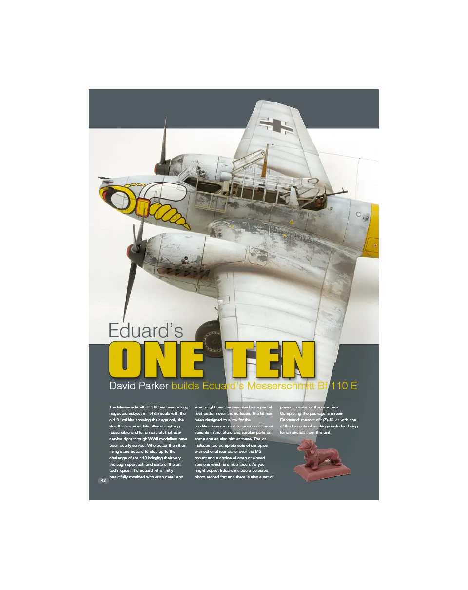 AFV Modeller AIR19 One Ten articolo PDF aerei