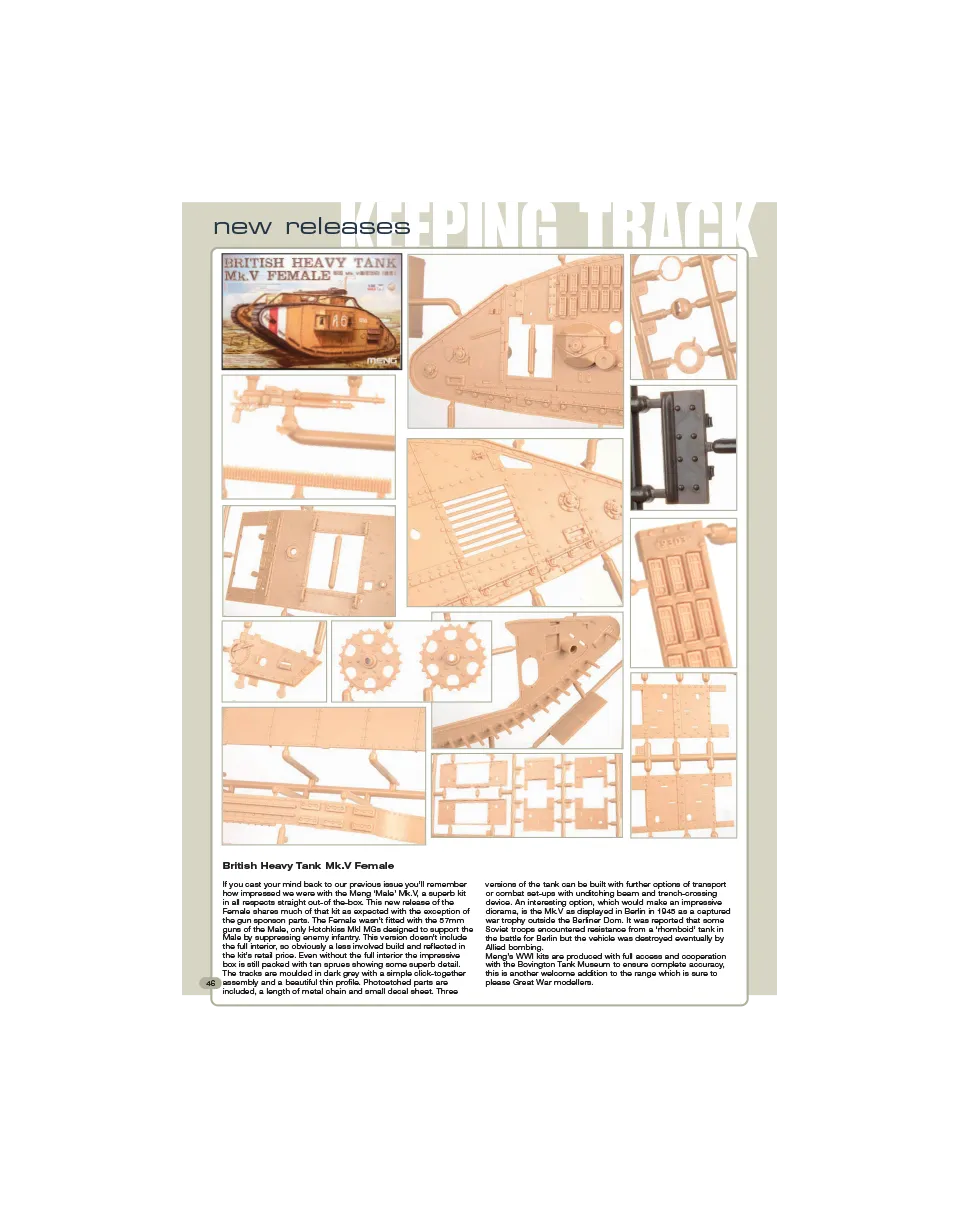 AFV Modeller AFV89 articolo PDF Keeping Track corazzati