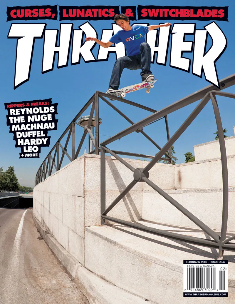 Thrasher Magazine febbraio 2009 rivista copia singola
