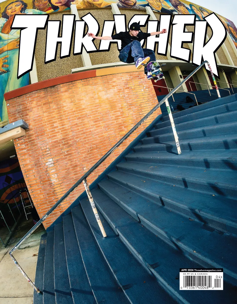 Thrasher Magazine April 2024 rivista copia singola skate