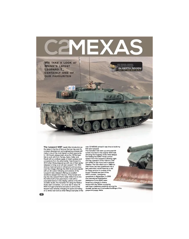 AFV Modeller AFV107 articolo PDF C2 Mexas modellismo militare