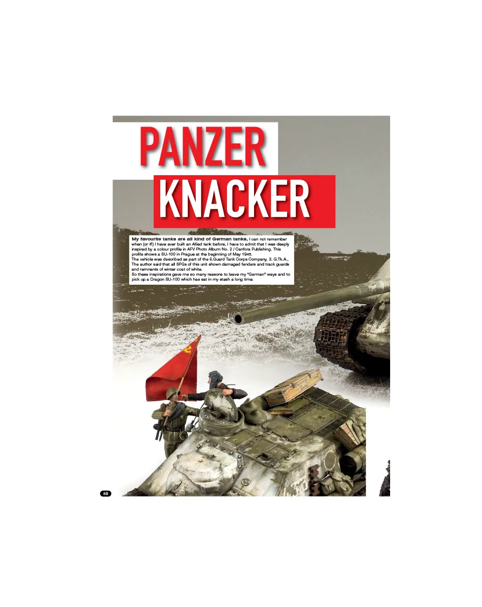 AFV Modeller AFV131 articolo PDF Su-100 Panzer Knacker
