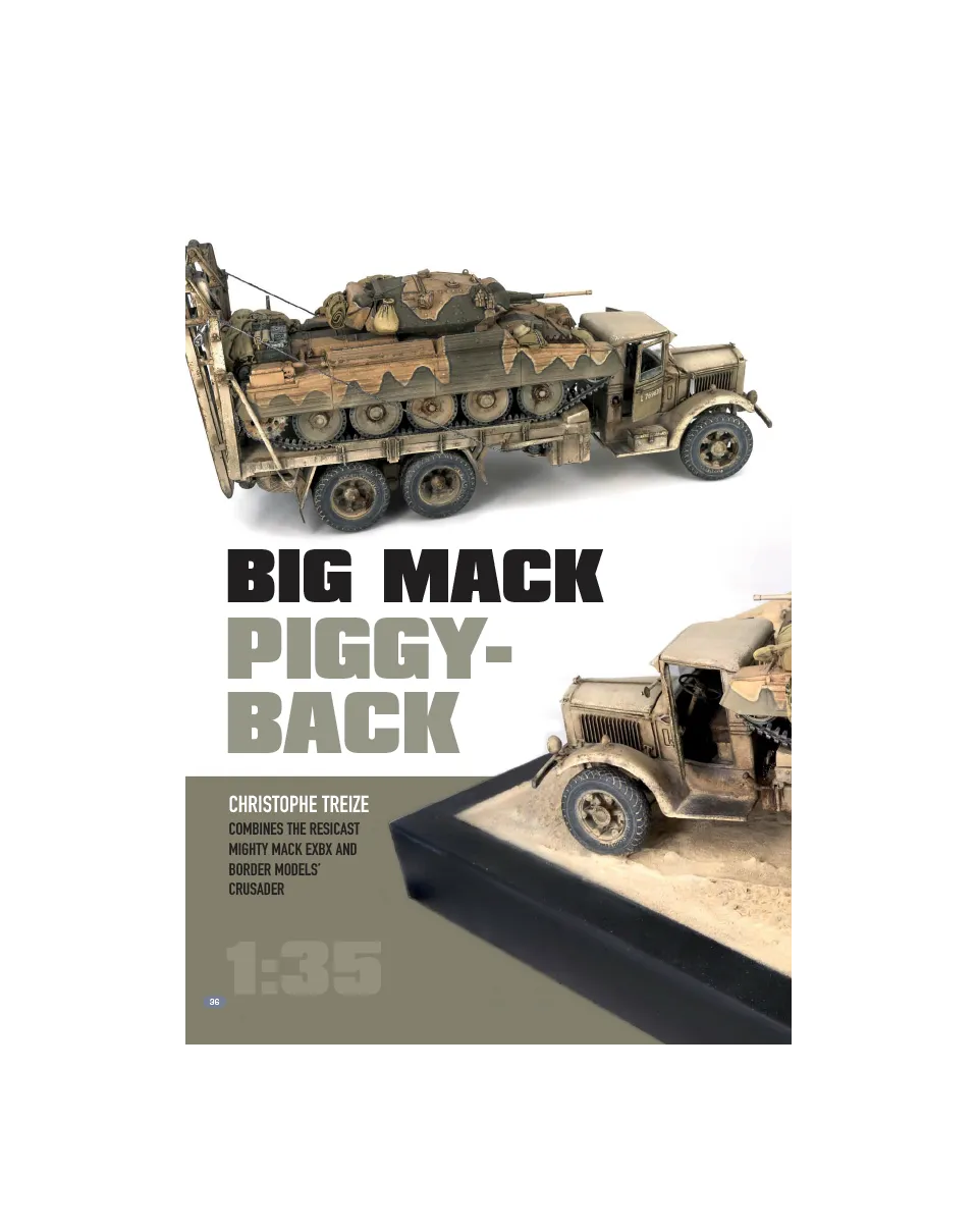 AFV Modeller AFV142 Big Mack Piggy-Back articolo PDF Mack