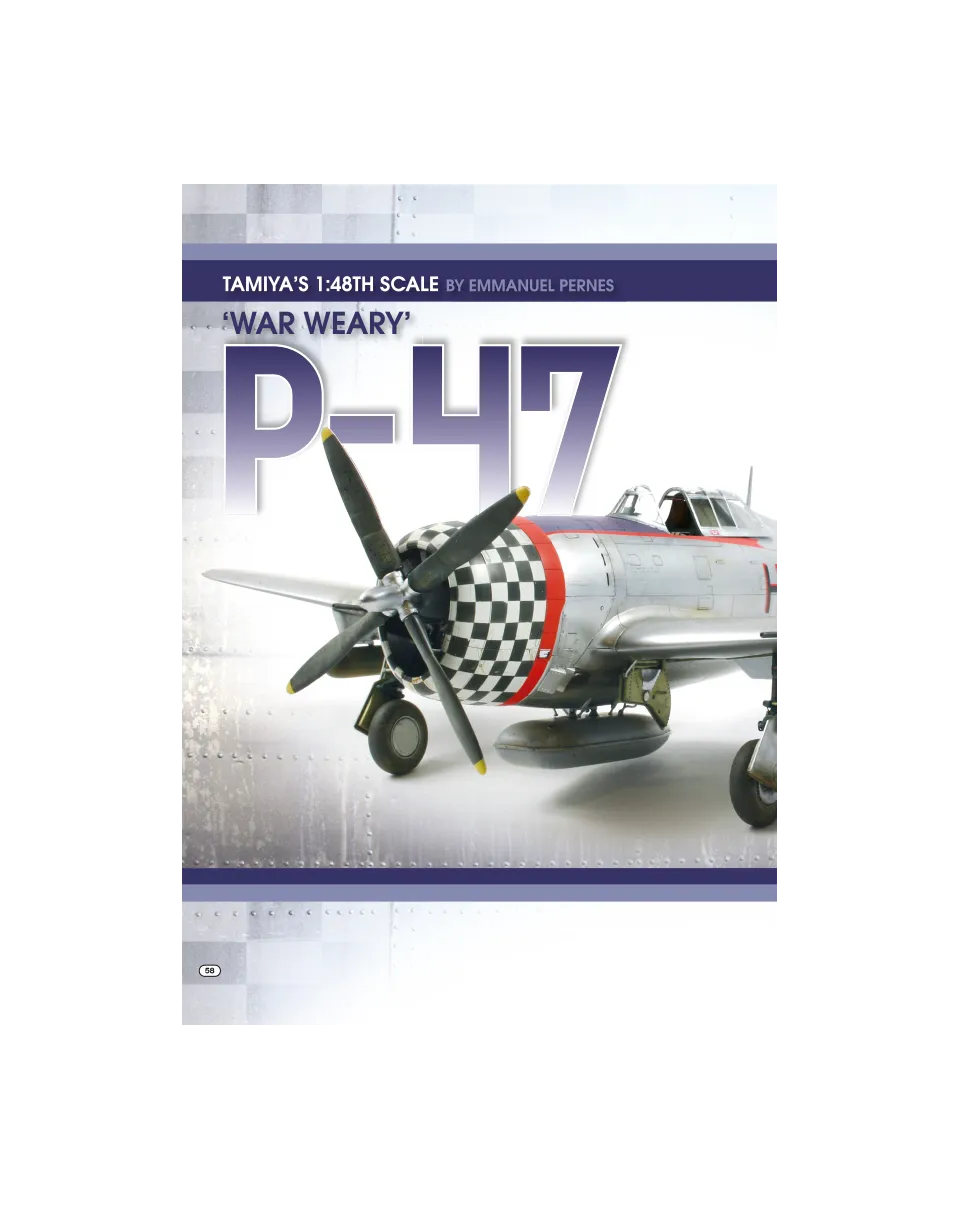 AFV Modeller AIR36 Tamiya P-47 War Weary articolo PDF 1:48
