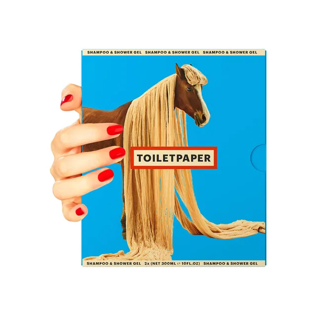 TOILETPAPER Hair and Body Kit set doccia 2x300 ml rosa rosmarino