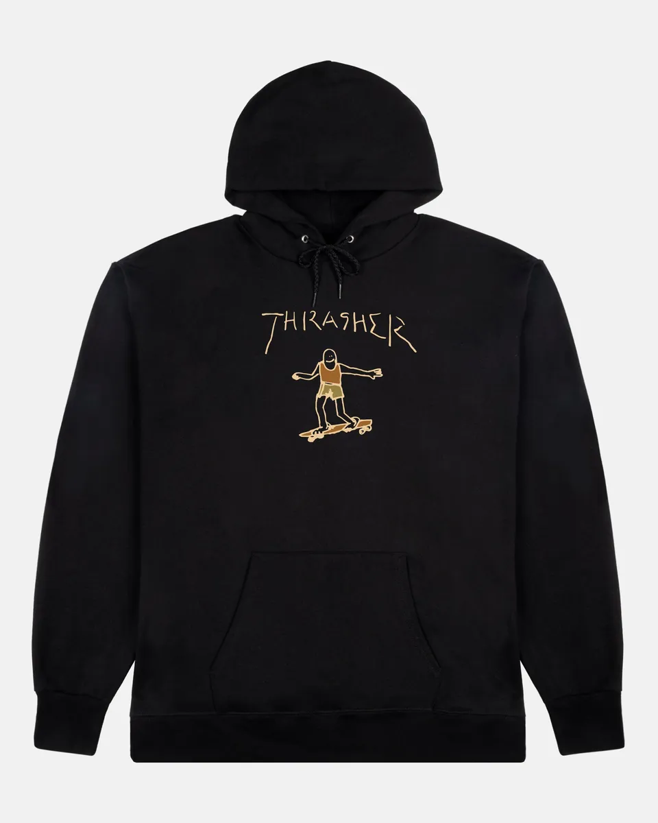 Thrasher Gonz Hoodie felpa black brown Mark Gonzales