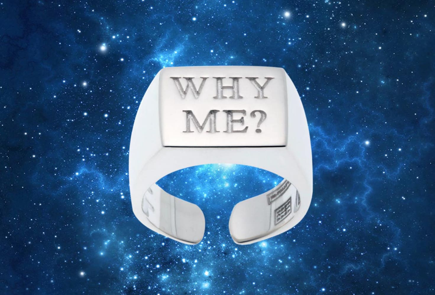 TOILETPAPER Endless Why Me anello argento 925 unisex