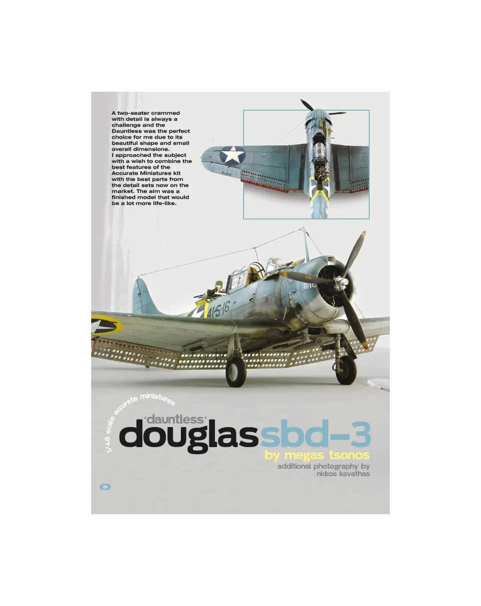 AFV Modeller AIR40 Dauntless SBD-3 1:48 articolo PDF