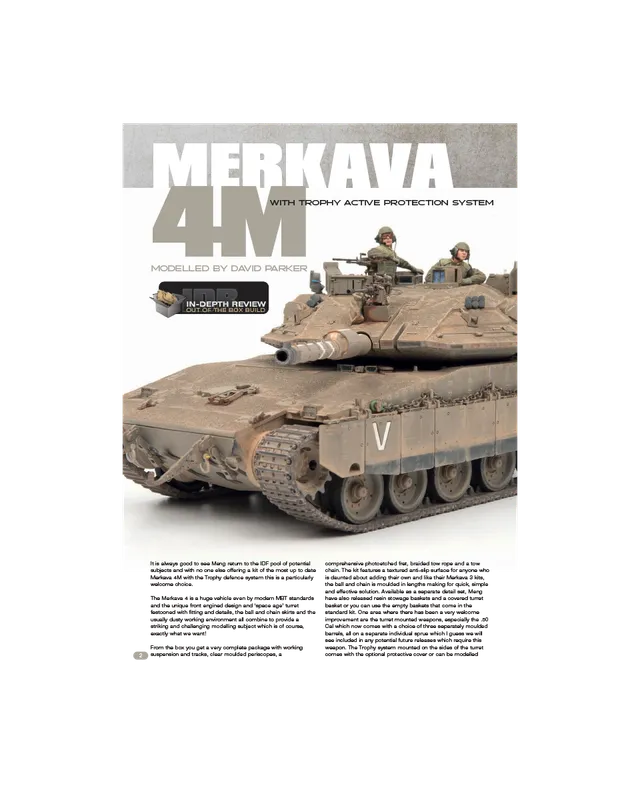 AFV Modeller AFV 100 Merkava articolo PDF copia singola