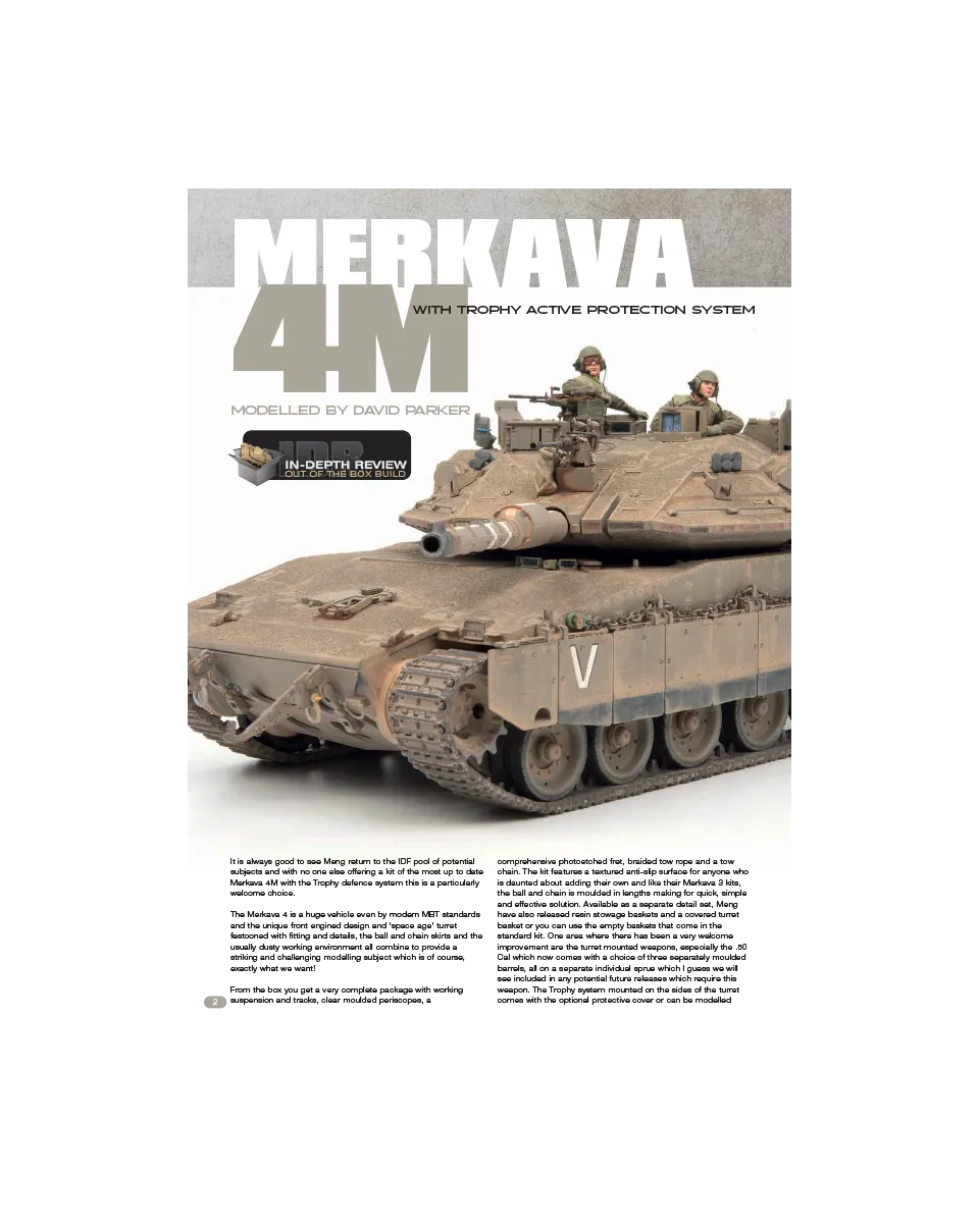AFV Modeller AFV 100 Merkava articolo PDF copia singola