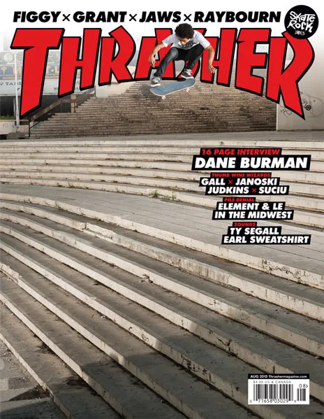 Thrasher Magazine Agosto 2013 rivista copia arretrato