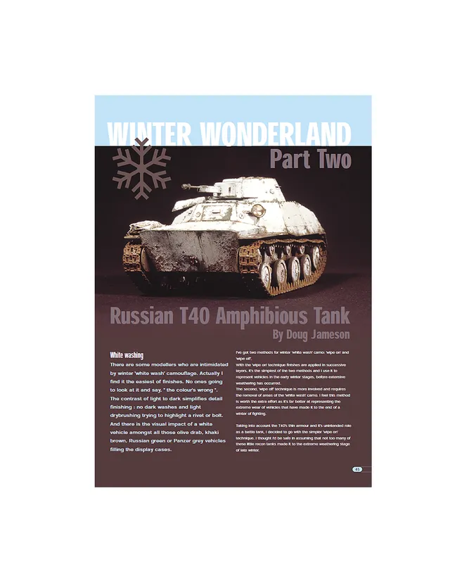 AFV Modeller Issue 2 articolo PDF Winter Wonderland Parte 2