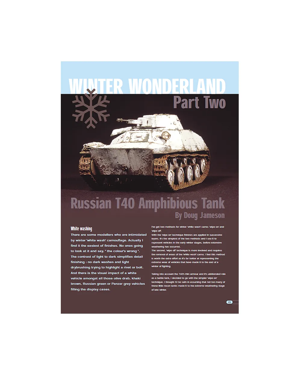 AFV Modeller Issue 2 articolo PDF Winter Wonderland Parte 2