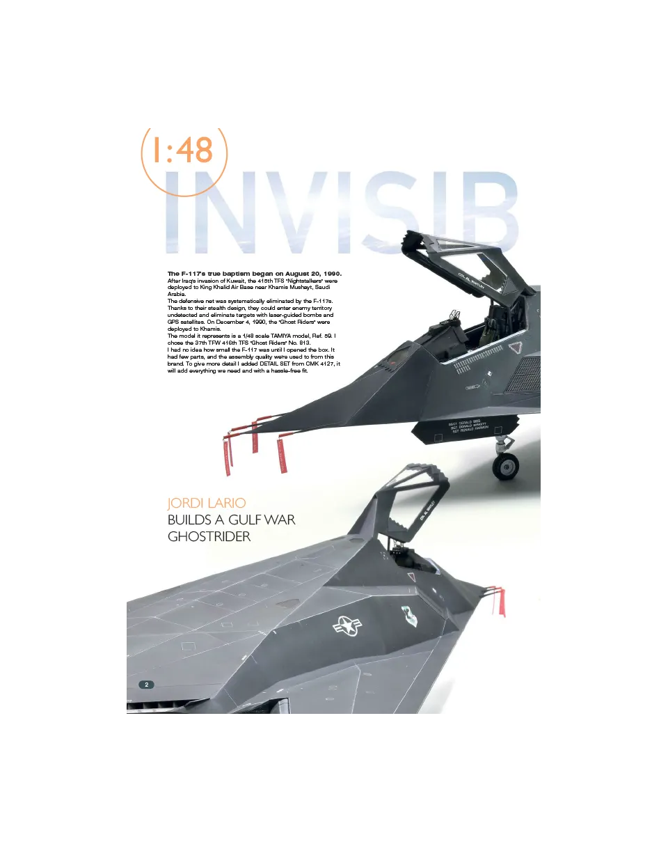 AFV Modeller AIR122 F-117 Nighthawk articolo PDF