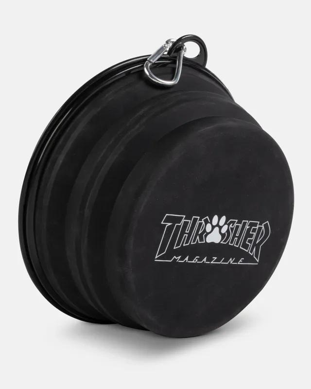 Thrasher Dog Bowl ciotola cane nera silicone 18 cm